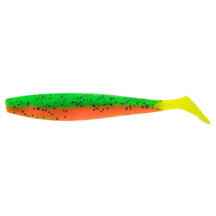 фото Виброхвост helios trofey 14 см pepper green & orange lt hs-25-032, набор 4 шт.
