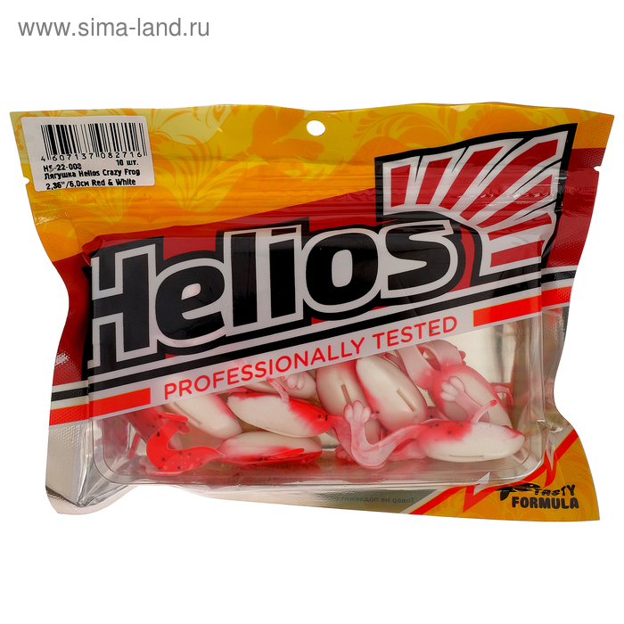 

Лягушка Helios Crazy Frog Red & White, 6 см, 10 шт. (HS-22-003)