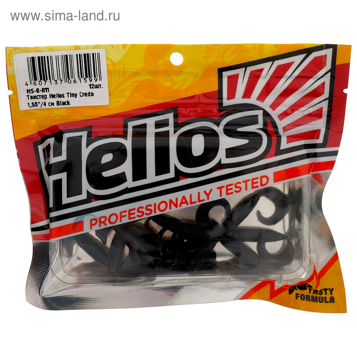 

Твистер Helios Тiny Credo Black, 4 см, 12 шт. (HS-8-011)