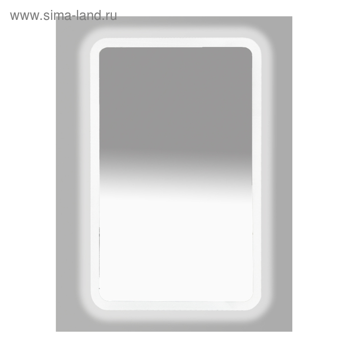 Зеркало 3 Неон - LED 500х800 клавишный выключатель (с круглыми углами)