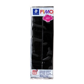 Полимерная глина запекаемая FIMO soft, 454 г, чёрный