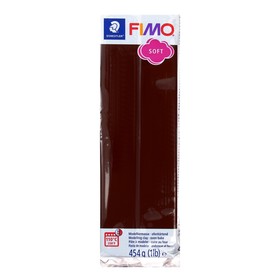 Полимерная глина запекаемая FIMO soft, 454 г, шоколад