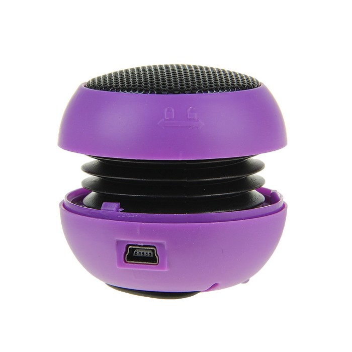 Портативная колонка для ПК/Ноутбука/Телефона, разъем 3,5 USB, работает от АКБ, пластик микс