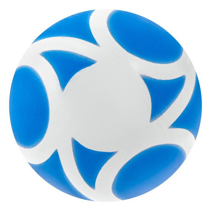 Мяч с узром лакированный, цвета МИКС