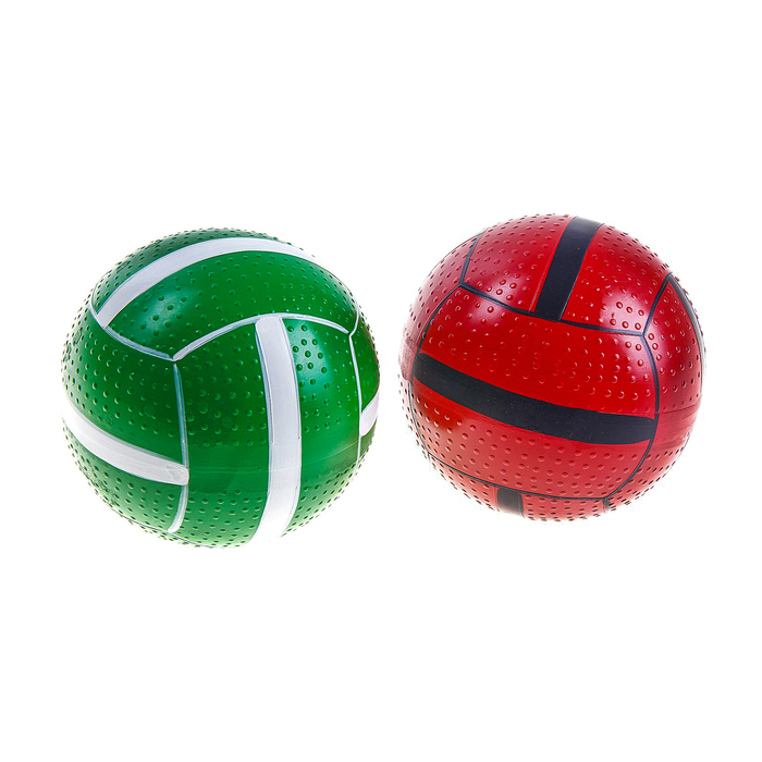 Мяч диаметр 125 мм лакированный в сетке, цвета МИКС