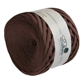 

Пряжа трикотажная широкая "Saltera" 100м/300гр, ширина 7-9 мм (61 шоколад)