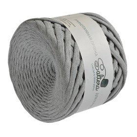 

Пряжа трикотажная широкая "Saltera" 100м/300гр, ширина 7-9 мм (36 сер.меланж)