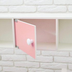 Игровая мебель «Кухонный гарнитур», световые и звуковые эффекты, цвет розовый, интерактивная панель от Сима-ленд