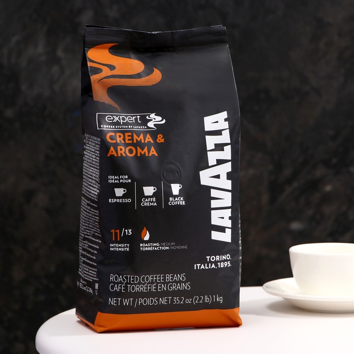 Кофе зерновой LAVAZZA ExpertLine «Крема&Арома», 1000 г кофе в зернах lavazza крема е арома 1 кг