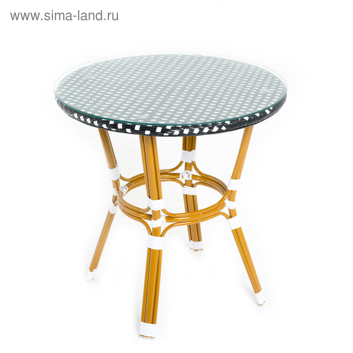 Стол, 70 × 70 × 73 см, натуральный ротанг, CS-01-01