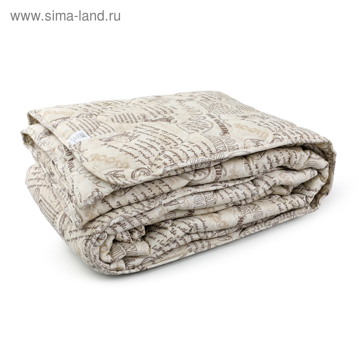 Одеяло, размер 140 × 205 см , меринос одеяло полутороразмерное lara home синтепоновое 140×205 см