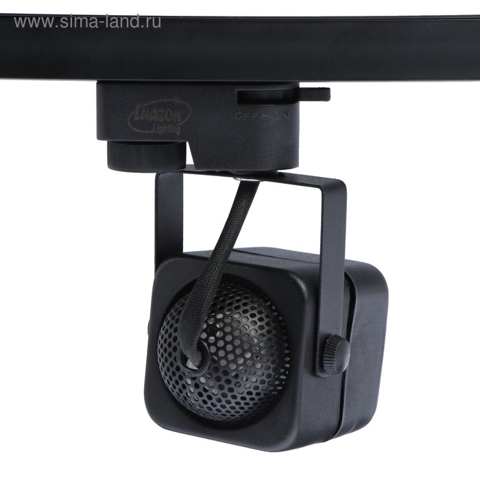 фото Трековый светильник luazon lighting под лампу gu10, квадратный, корпус черный