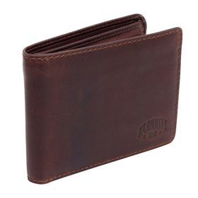 

Бумажник KLONDIKE DIGGER Angus, натуральная кожа в тёмно-коричневом цвете, 12×9×2,5 см