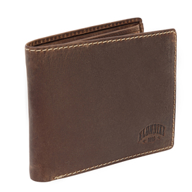 

Бумажник KLONDIKE Yukon, натуральная кожа в коричневом цвете, 12,5×3×9,5 см