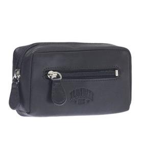 

Ключница KLONDIKE Dawson, натуральная кожа в чёрном цвете, 11×3×6 см