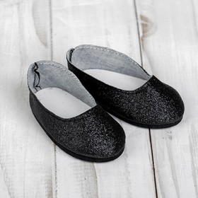 Туфли для куклы «Блёстки», длина стопы: 7 см, цвет черный Ош
