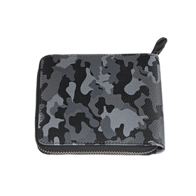 

Портмоне мужское, отдел на молнии, цвет серо-чёрный