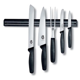 

Магнитный держатель для ножей VICTORINOX Major, 35 см, с 3 отверстиями для фиксации, чёрный 456133