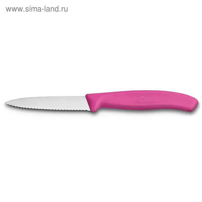 фото Нож для овощей victorinox swissclassic, лезвие 8 см с серрейторной заточкой, розовый