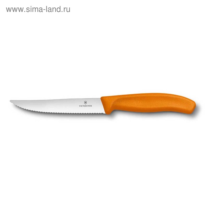 фото Нож для стейка и пиццы victorinox swissclassic gourmet, 12 см, оранжевый
