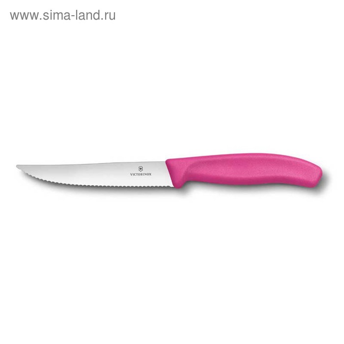 фото Нож для стейка и пиццы victorinox swissclassic gourmet, 12 см, розовый