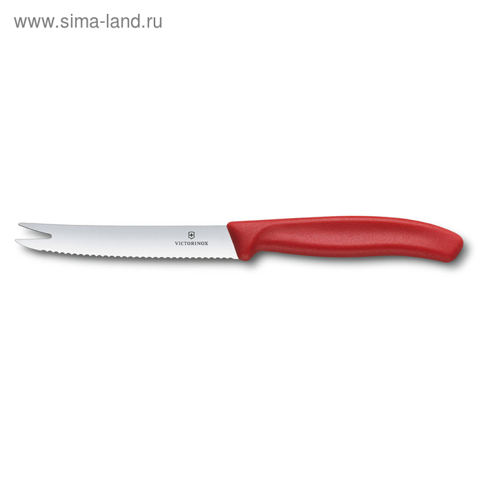 фото Нож для сыра и колбасы victorinox swissclassic, лезвие 11 см с серрейторной заточкой