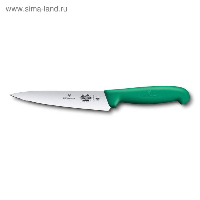 фото Нож разделочный victorinox fibrox, 15 см, зелёный