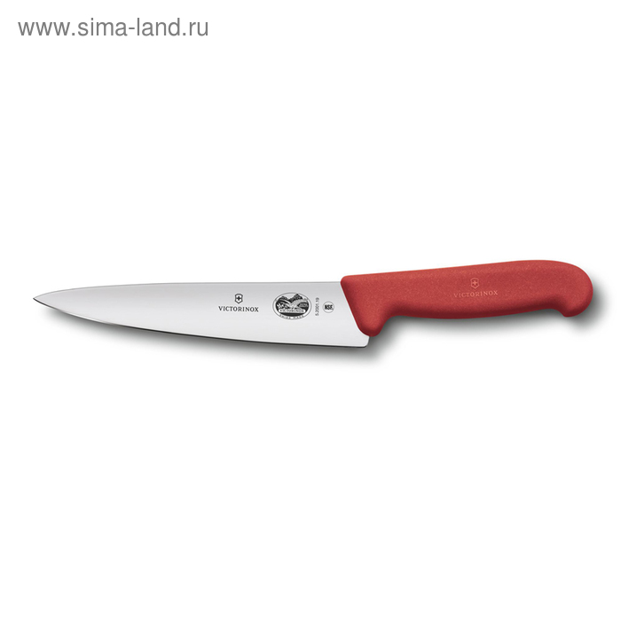 фото Нож разделочный victorinox fibrox, 25 см, красный