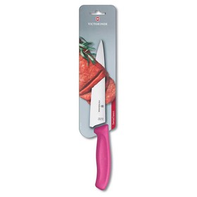 

Нож разделочный VICTORINOX SwissClassic, 19 см, розовый, в картонном блистере
