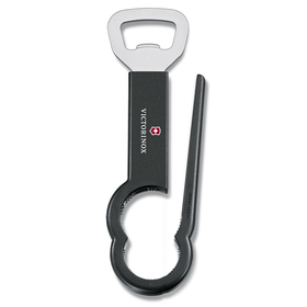 

Открывалка для бутылок VICTORINOX Pet, сталь/пластик, чёрная