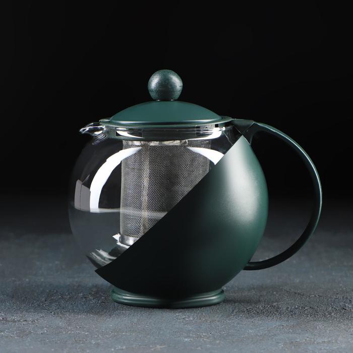 Чайник стеклянный заварочный «Забота» матовый, 700 мл, с металлическим ситом, цвета МИКС чайник стеклянный заварочный с металлическим ситом жак 700 мл