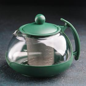 Чайник заварочный «Фантазия», с металлическим ситом, 750 мл, цвет МИКС Ош
