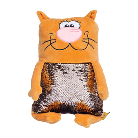 

Мягкая игрушка TALLULA «Персиковый кот», пайетка, 45 см