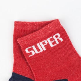 

Носки детские, "Super" цвет красный, р-р 16-18