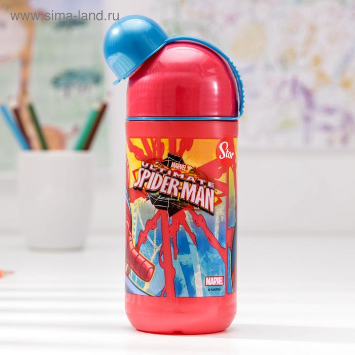 фото Бутылка пластиковая 400 мл "человек-паук. красная паутина" stor