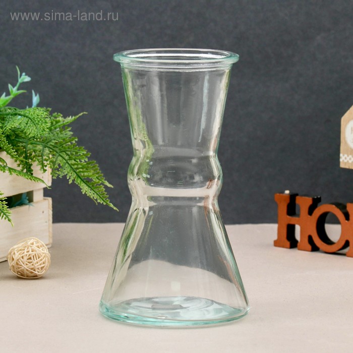 Стеклянные вазы Ваза Грейси прозрачная 11х11х19 см