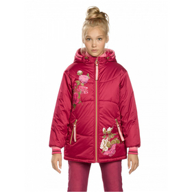 Куртка для девочек, рост 134 см, цвет малиновый