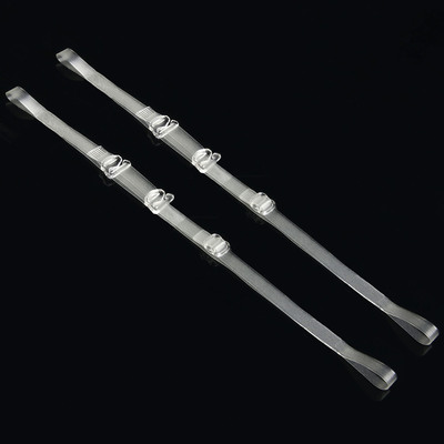 Бретельки силиконовые, 6 мм, пара, цвет прозрачный