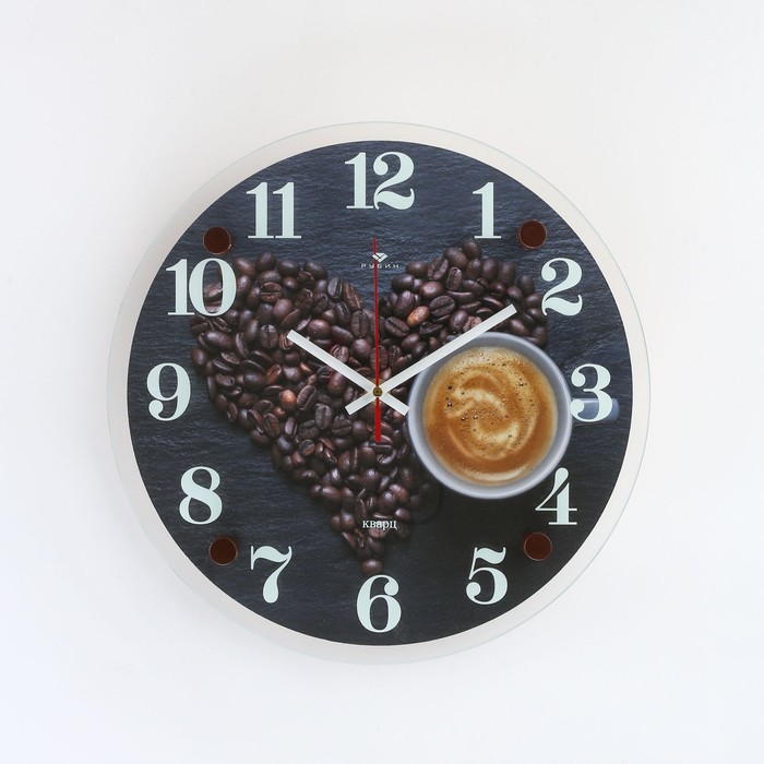 Часы настенные, интерьерные: Кухня, Любимый кофе, бесшумные, 30 см часы настенные интерьерные кухня чашка кофе бесшумные d 30 см