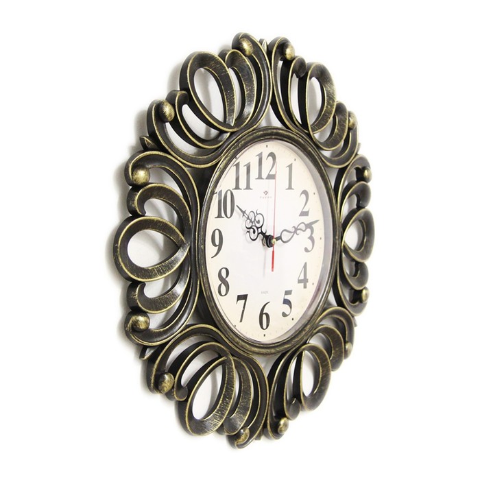 фото Часы настенные, интерьерные "вермонт", d-45.5 см, циферблат 22 см, бесшумные рубин