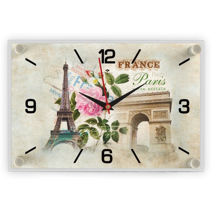 Часы настенные, интерьерные: Город, Paris, 20 х 30 см часы настенные интерьерные город эйфелева башня 20х26 см