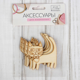 

Набор шпулек для ниток мулине «Кошка», 6,5 × 7,5 см, 5 шт