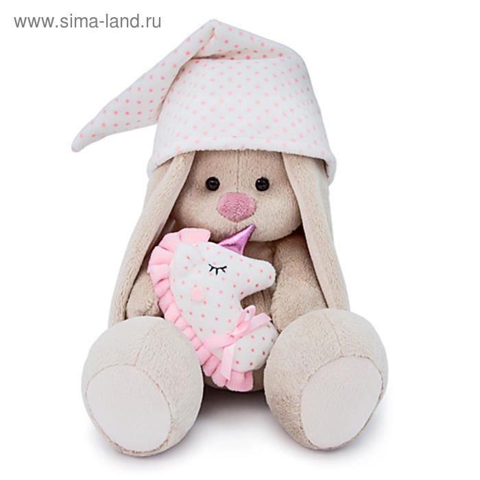 Мягкая игрушка «Зайка Ми с розовой подушкой - единорогом», 23 см