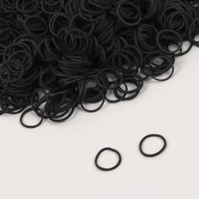 Парикмахерские резинки для создания прически, d = 1,5 см, цвет чёрный Ош