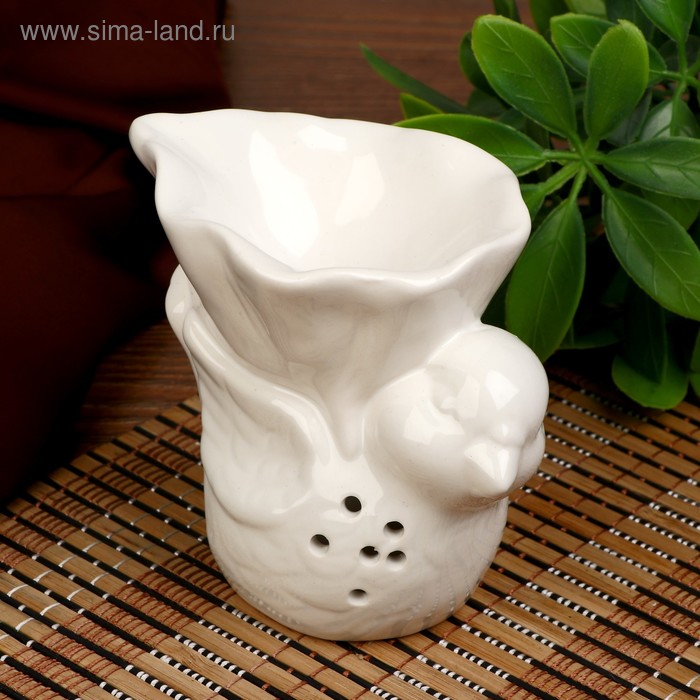 

Аромалампа керамика "Воробей с листом" МИКС 11х9х6 см