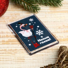 

Магнит акрил "Фламинго. С Новым годом" прямоугольник 5,2х7,7 см