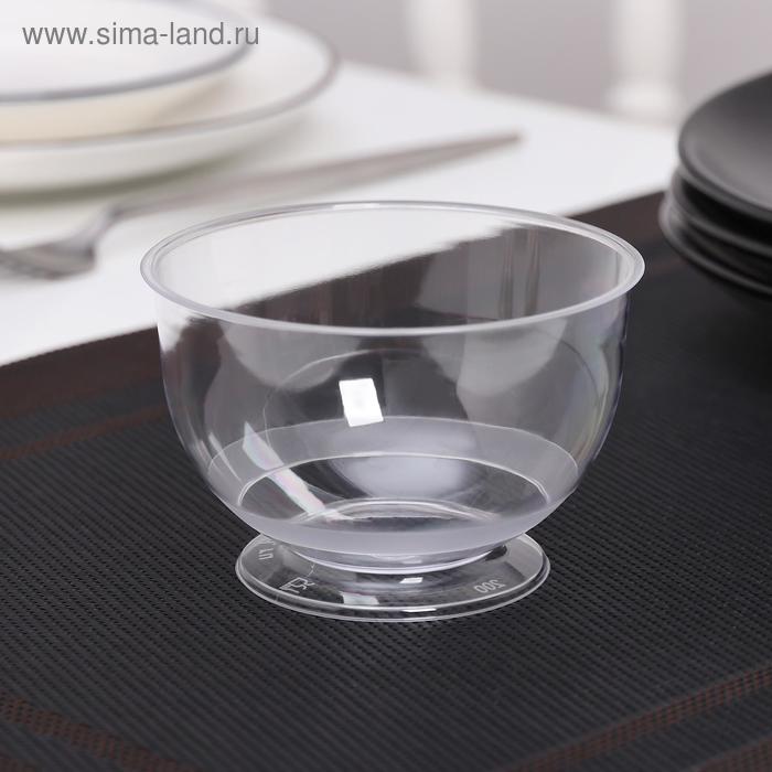 Креманка одноразовая «Кристалл», 200 мл, цвет прозрачный креманка machine 200 мл 35813hs toyo sasaki glass