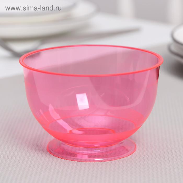 Креманка одноразовая «Кристалл», 200 мл, цвет красный креманка machine 200 мл 35813hs toyo sasaki glass