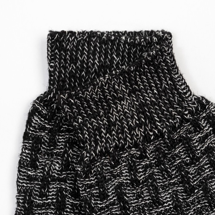 фото Носки мужские шерстяные, цвет чёрный, размер 29 стильная шерсть