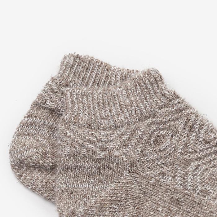 фото Носки мужские шерстяные укороченные цвет бежевый рисунок, размер 27 стильная шерсть